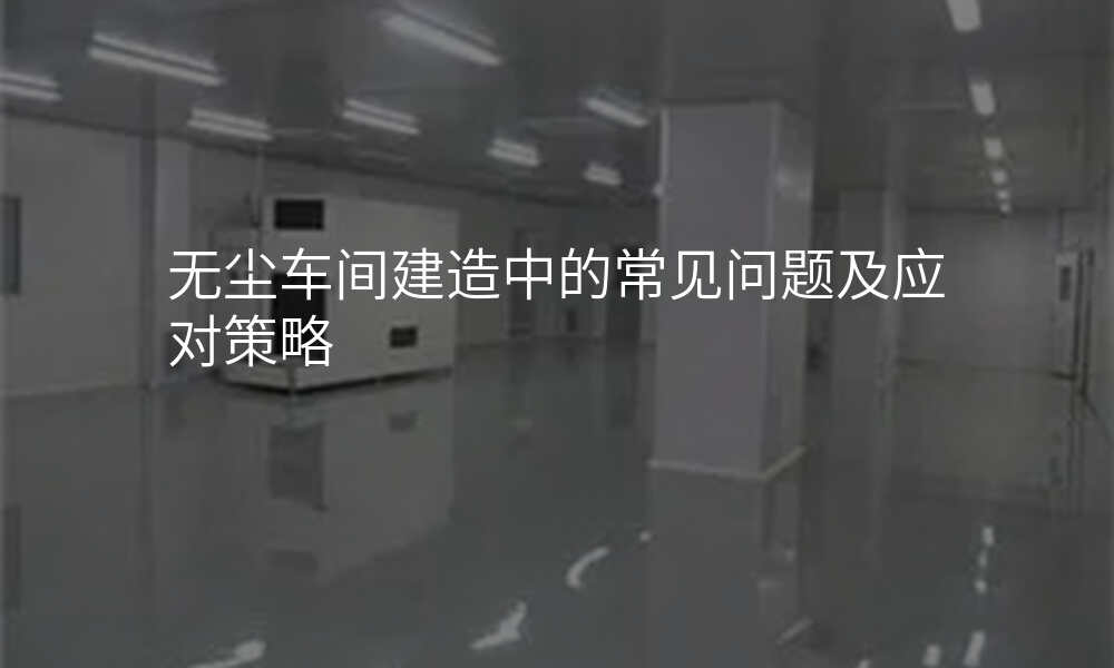 无尘车间建造中的常见问题及应对策略