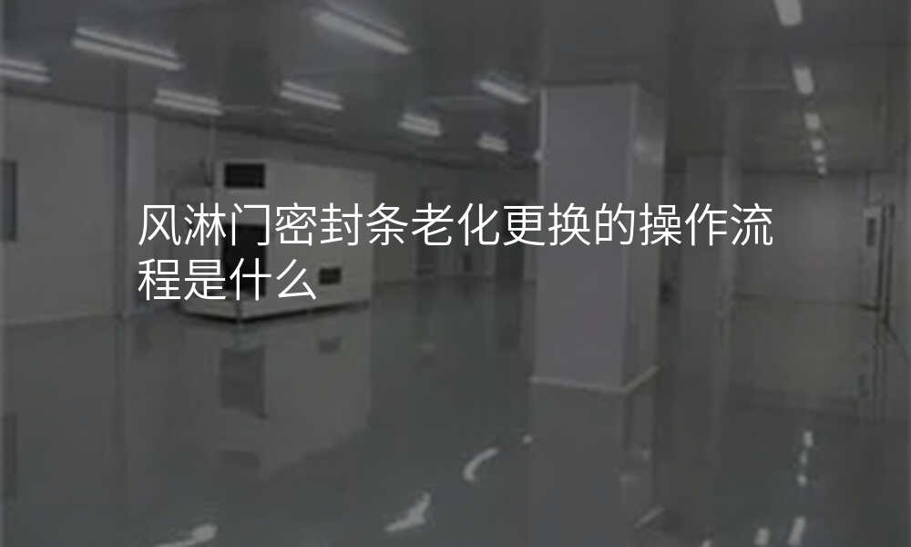 风淋门密封条老化更换的操作流程是什么