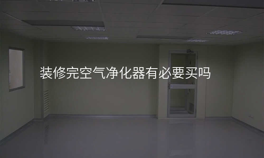 装修完空气净化器有必要买吗