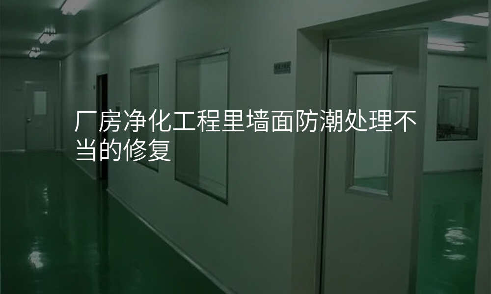 厂房净化工程里墙面防潮处理不当的修复