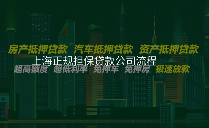 上海正规担保贷款公司流程
