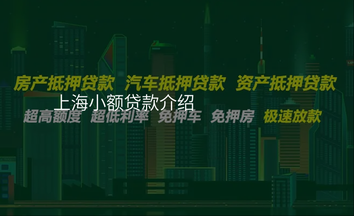 上海小额贷款介绍