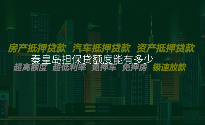 秦皇岛担保贷额度能有多少