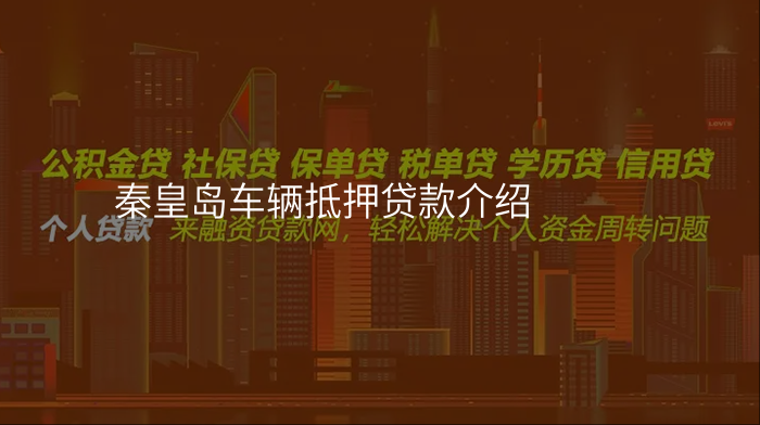 秦皇岛车辆抵押贷款介绍