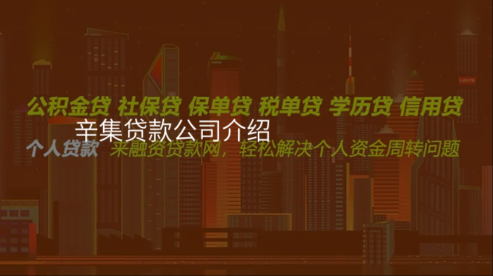 辛集贷款公司介绍