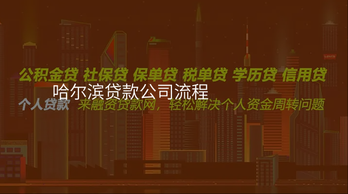 哈尔滨贷款公司流程