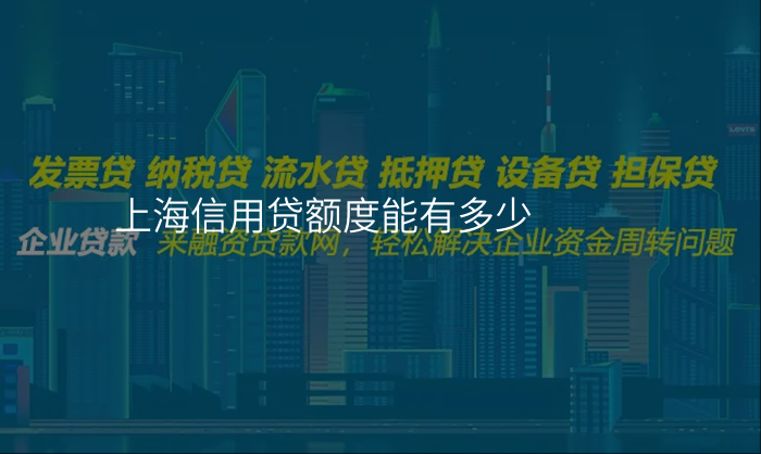 上海信用贷额度能有多少