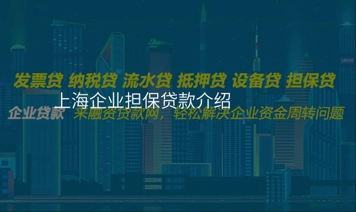 上海企业担保贷款介绍