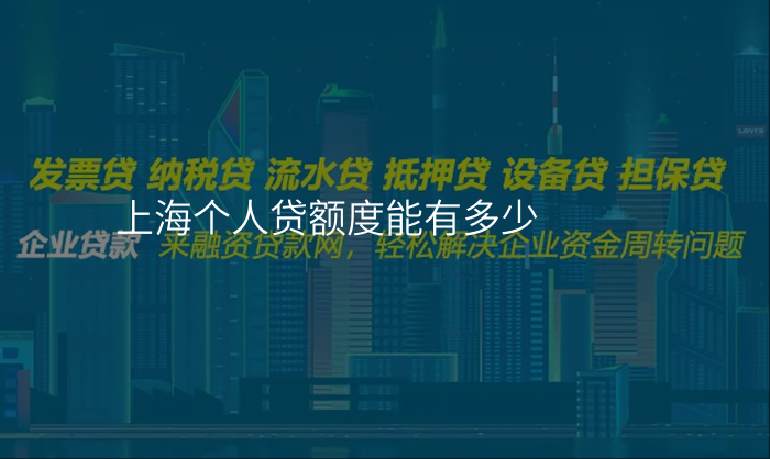 上海个人贷额度能有多少