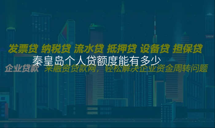 秦皇岛个人贷额度能有多少