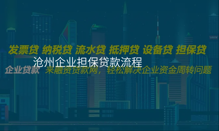 沧州企业担保贷款流程