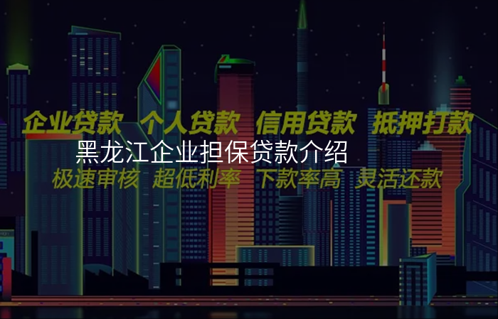 黑龙江企业担保贷款介绍