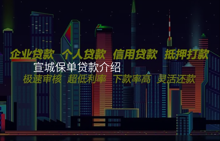 宣城保单贷款介绍