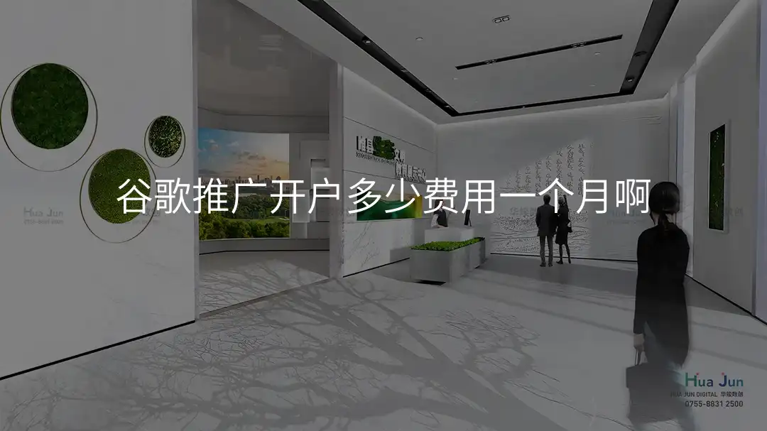 谷歌推广开户多少费用一个月啊