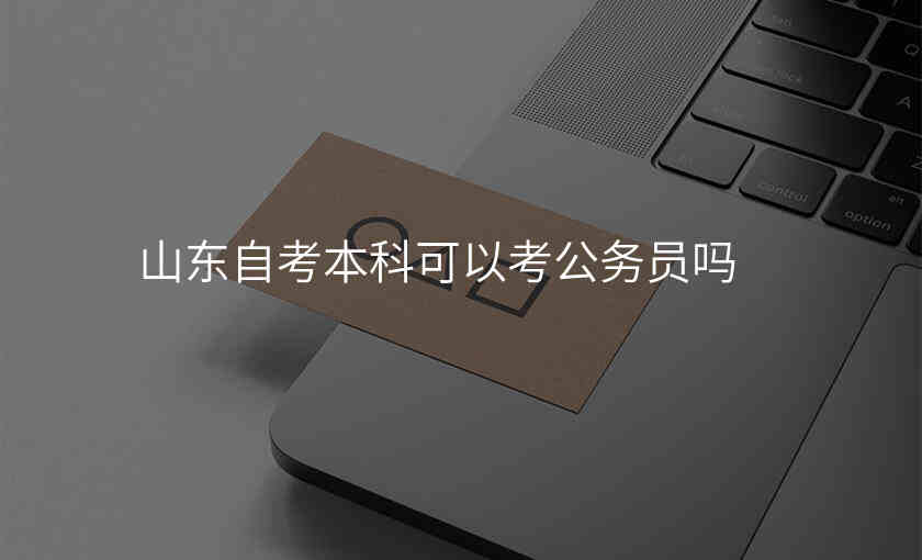 山东自考本科可以考公务员吗