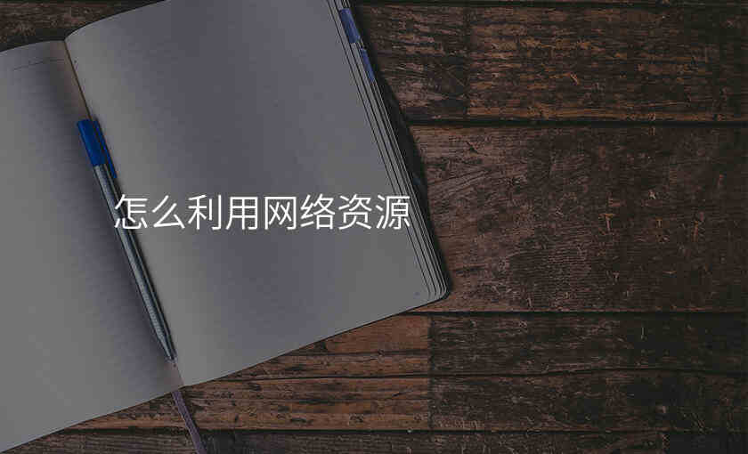 怎么利用网络资源