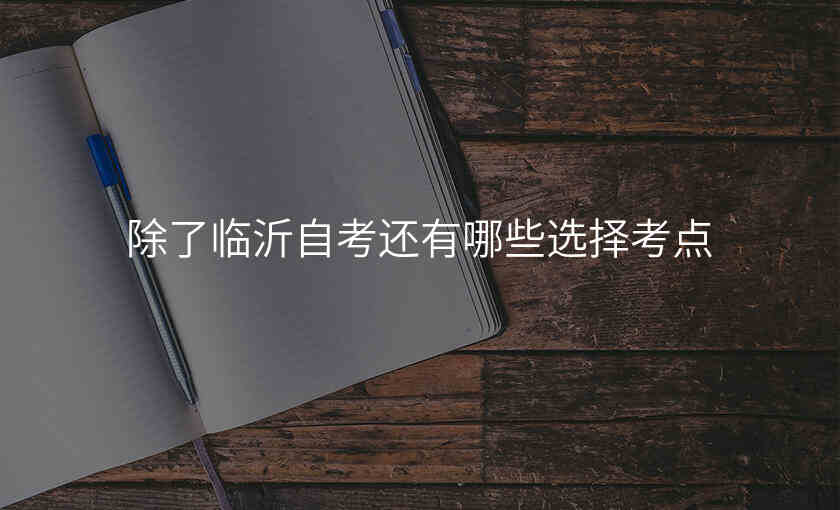 除了临沂自考还有哪些选择考点