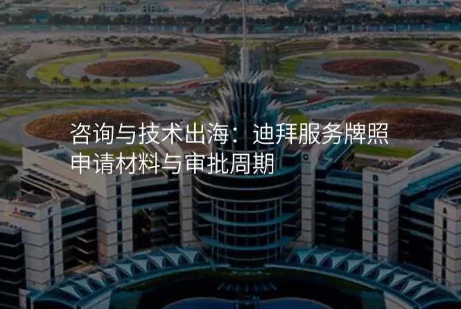 咨询与技术出海:迪拜服务牌照申请材料与审批周期