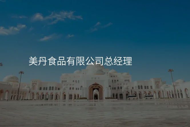 美丹食品有限公司总经理