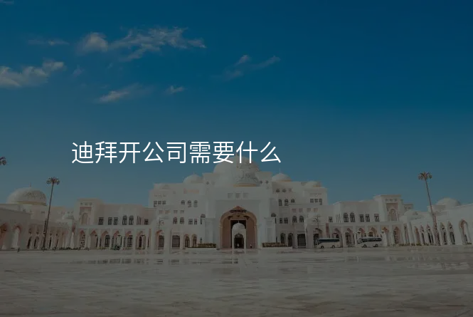 迪拜开公司需要什么