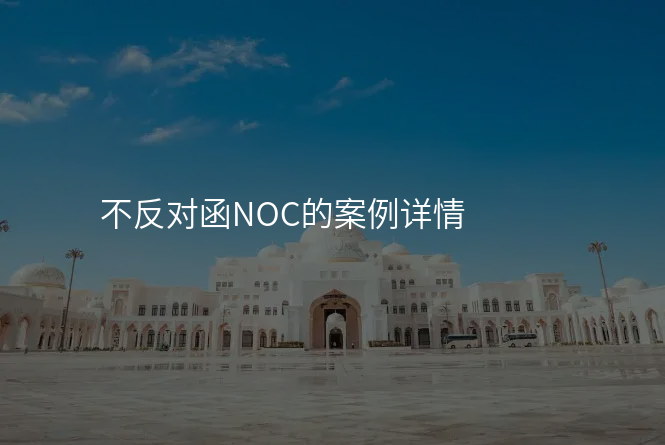 不反对函NOC的案例详情