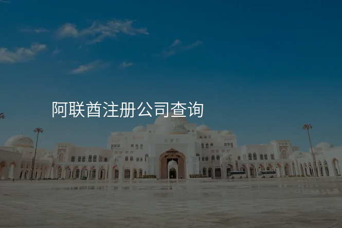 阿联酋注册公司查询