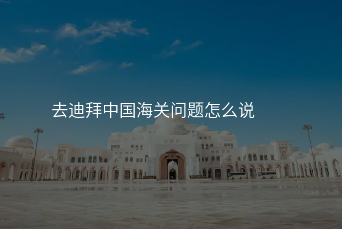 去迪拜中国海关问题怎么说