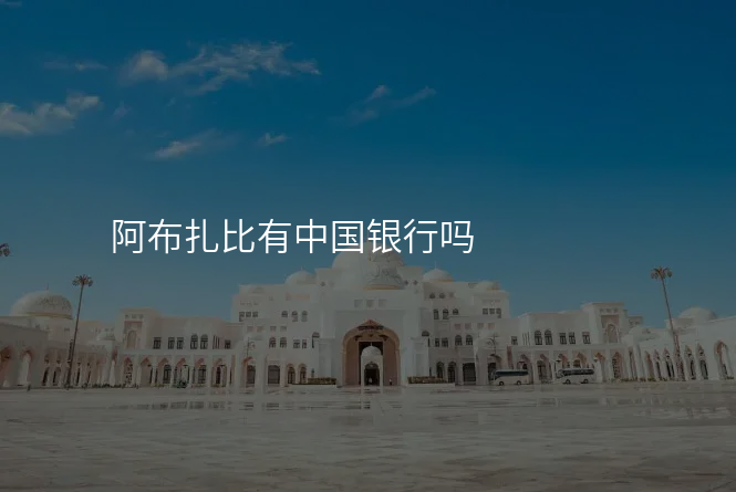 阿布扎比有中国银行吗