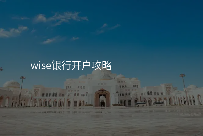 wise银行开户攻略