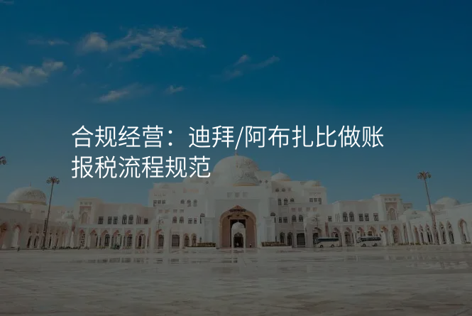合规经营:迪拜/阿布扎比做账报税流程规范