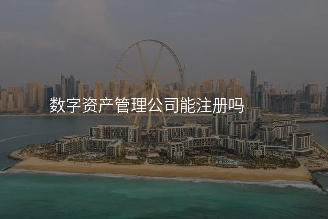 数字资产管理公司能注册吗