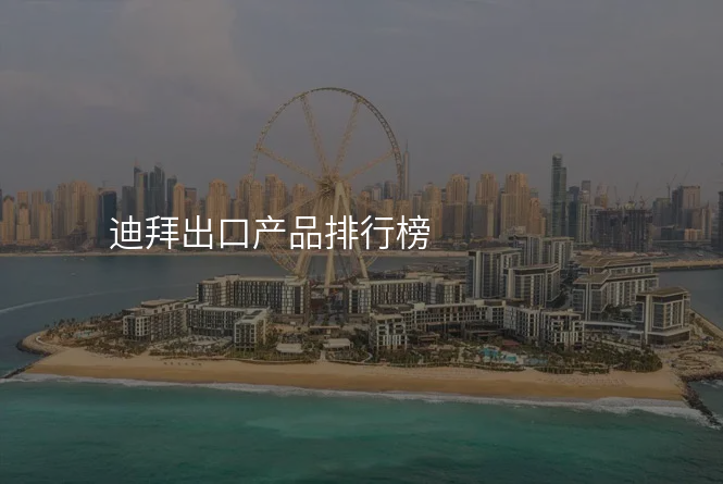迪拜出口产品排行榜