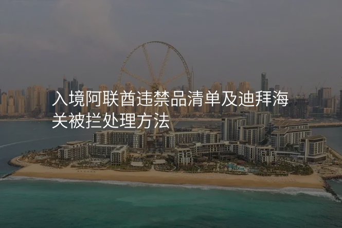 入境阿联酋违禁品清单及迪拜海关被拦处理方法