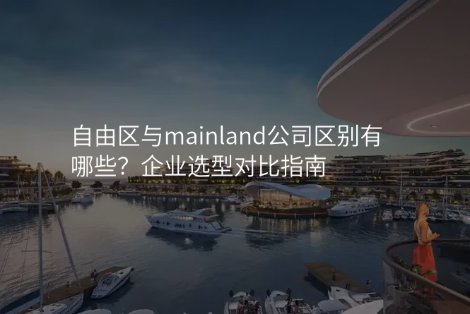 自由区与mainland公司区别有哪些?企业选型对比指南