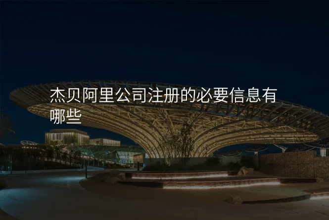 杰贝阿里公司注册的必要信息有哪些