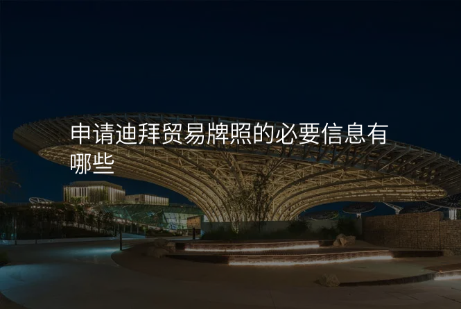 申请迪拜贸易牌照的必要信息有哪些