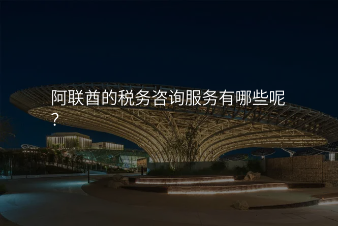 阿联酋的税务咨询服务有哪些呢?