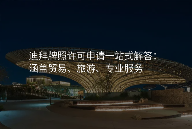 迪拜牌照许可申请一站式解答:涵盖贸易、旅游、专业服务