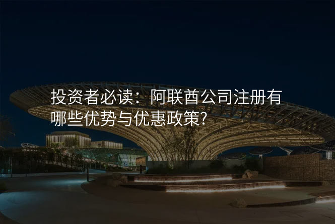 投资者必读:阿联酋公司注册有哪些优势与优惠政策?