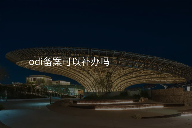 odi备案可以补办吗