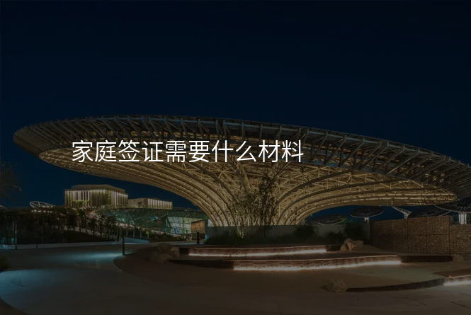 家庭签证需要什么材料