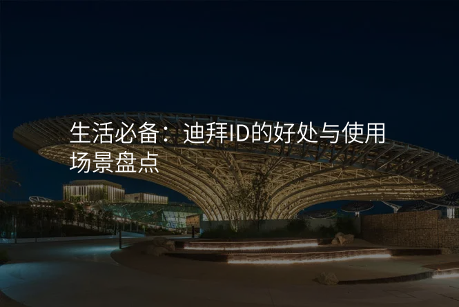 生活必备:迪拜ID的好处与使用场景盘点
