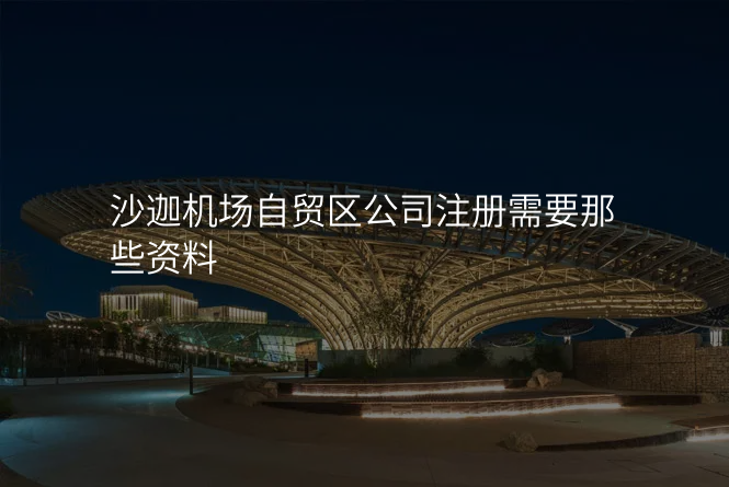 沙迦机场自贸区公司注册需要那些资料