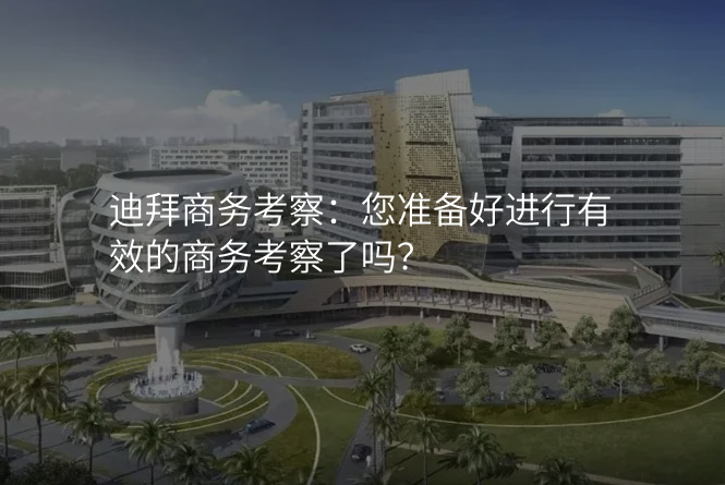 迪拜商务考察:您准备好进行有效的商务考察了吗?