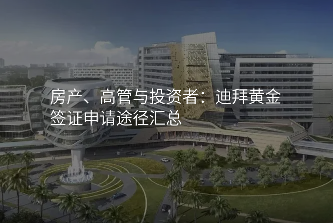 房产、高管与投资者:迪拜黄金签证申请途径汇总