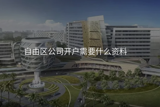 自由区公司开户需要什么资料