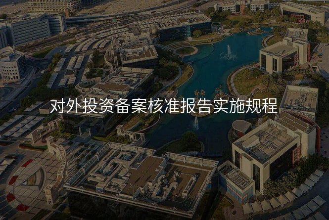 对外投资备案核准报告实施规程