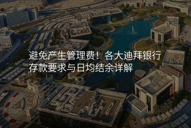 避免产生管理费!各大迪拜银行存款要求与日均结余详解