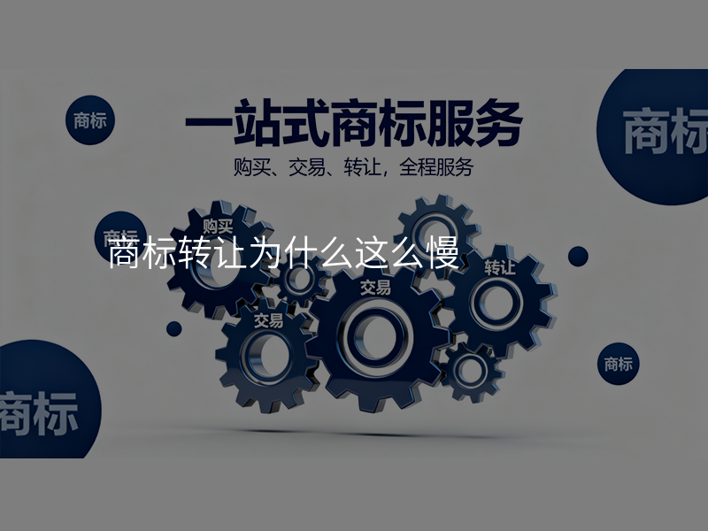 商标转让为什么这么慢