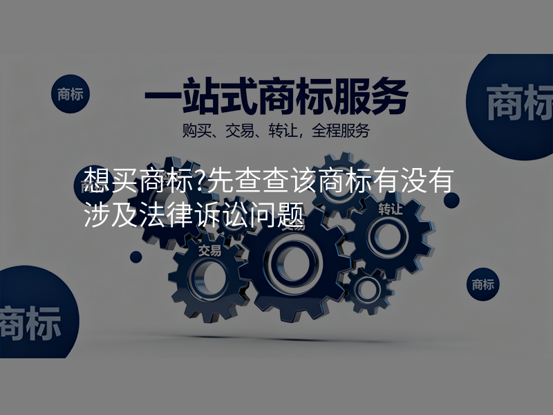 想买商标?先查查该商标有没有涉及法律诉讼问题
